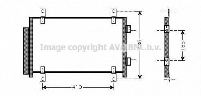 AVA QUALITY COOLING ft5351d -  Конденсатор, кондиционер